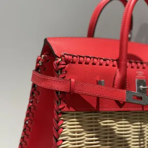 Hermes Kelly Picnic Small Red 20cm