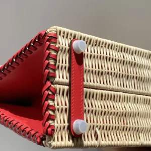 Hermes Kelly Picnic Small Red 20cm