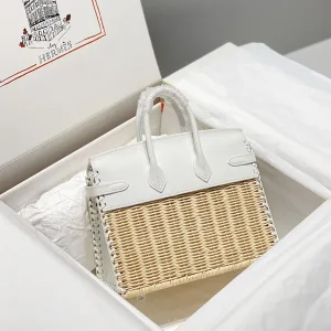 Hermes Kelly Picnic Small White 20cm
