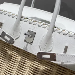 Hermes Kelly Picnic Small White 20cm