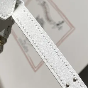 Hermes Kelly Picnic Small White 20cm