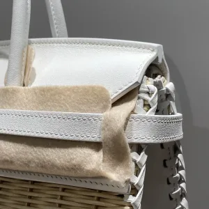 Hermes Kelly Picnic Small White 20cm