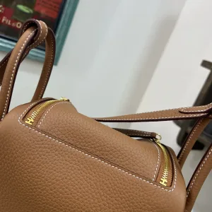 Hermes Lindy Small Gold Brown 26cm