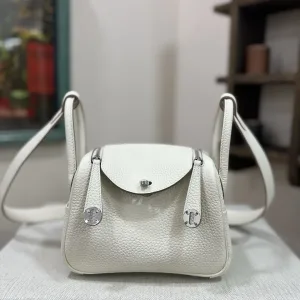 Hermes Lindy Small White 26cm