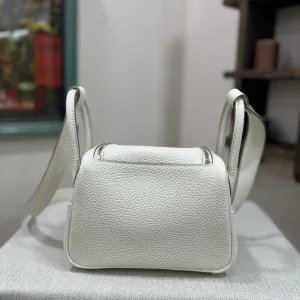 Hermes Lindy Small White 26cm