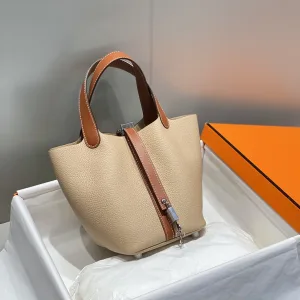 Hermes Picotin Lock Small Beige Rose 18cm