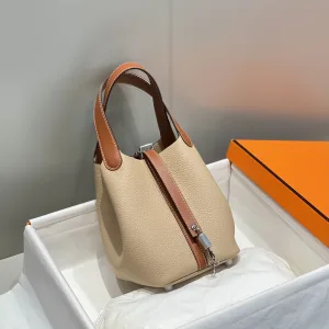 Hermes Picotin Lock Small Beige Rose 18cm