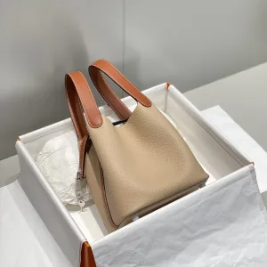 Hermes Picotin Lock Small Beige Rose 18cm