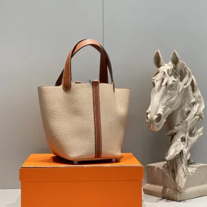 Hermes Picotin Lock Small Beige Rose 18cm