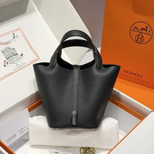 Hermes Picotin Lock Small Black 18cm 2