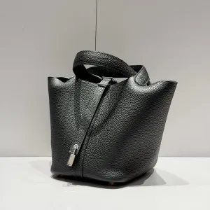 Hermes Picotin Lock Small Black 18cm 2