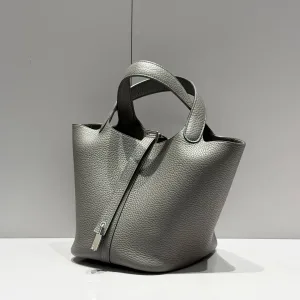 Hermes Picotin Lock Small Grey 18cm
