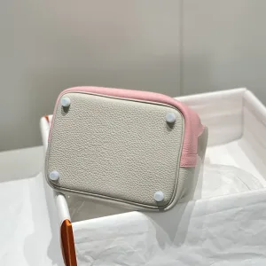 Hermes Picotin Lock Small Grey Pink 18cm