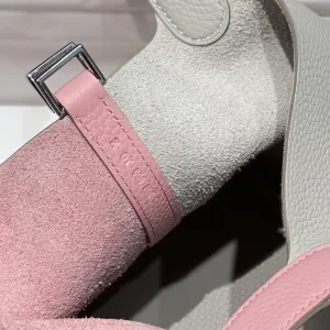 Hermes Picotin Lock Small Grey Pink 18cm