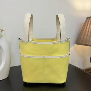 Hermes Picotin Lock Small Lime Yellow 18cm