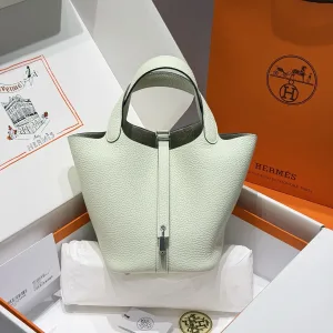 Hermes Picotin Lock Small Mint Green 18cm