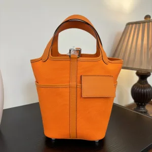 Hermes Picotin Lock Small Orange 18cm