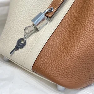 Hermes Picotin Lock Small White Gold 18cm
