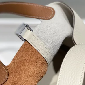 Hermes Picotin Lock Small White Gold 18cm