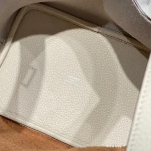 Hermes Picotin Lock Small White Gold 18cm