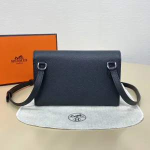 Hermes Roulis Slim Small Black 18cm