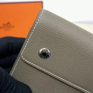 Hermes Roulis Slim Small Etoupe 18cm