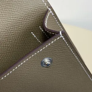 Hermes Roulis Slim Small Etoupe 18cm