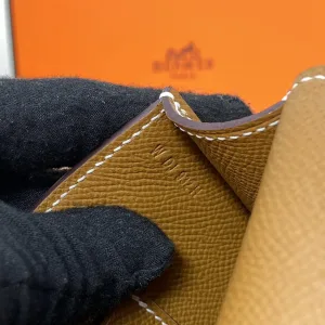 Hermes Roulis Slim Small Gold Brown 18cm