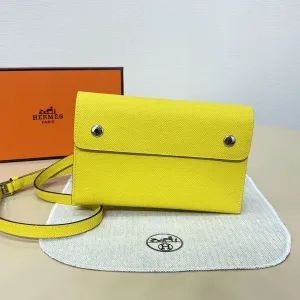 Hermes Roulis Slim Small Gold Brown 18cm