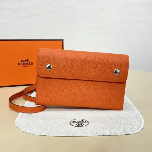 Hermes Roulis Slim Small Orange 18cm