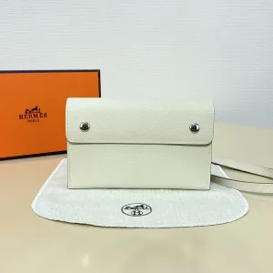 Hermes Roulis Slim Small White 18cm