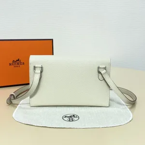 Hermes Roulis Slim Small White 18cm
