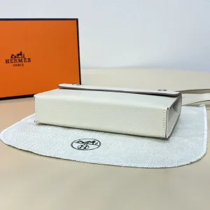 Hermes Roulis Slim Small White 18cm