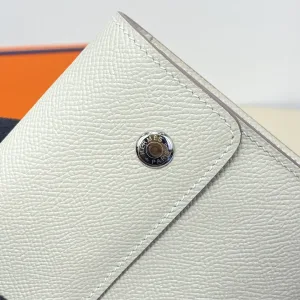 Hermes Roulis Slim Small White 18cm