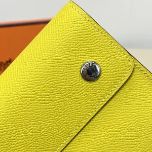 Hermes Roulis Slim Small Yellow 18cm