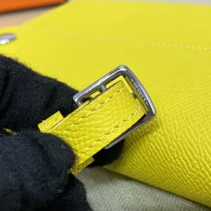 Hermes Roulis Slim Small Yellow 18cm