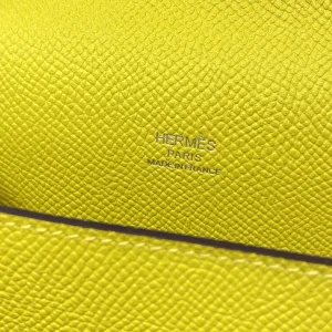 Hermes Roulis Slim Small Yellow 18cm