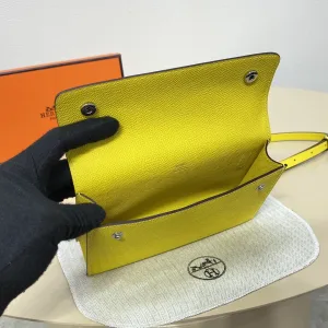 Hermes Roulis Slim Small Yellow 18cm