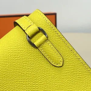 Hermes Roulis Slim Small Yellow 18cm