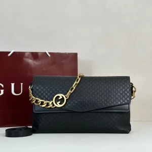 Gucci Dionysus Chain Wallet Black 20cm