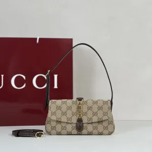 Gucci Jackie 1961 Chain Wallet Beige 20cm 3