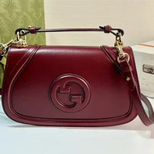 Gucci Blondie Shoulder Bag Burgundy 26cm