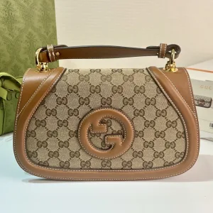 Gucci Blondie Shoulder Bag Beige Brown 26cm