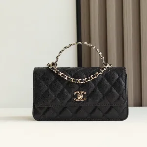Chanel Wallet On Chain Black Caviar Gold Hardware Mini 1